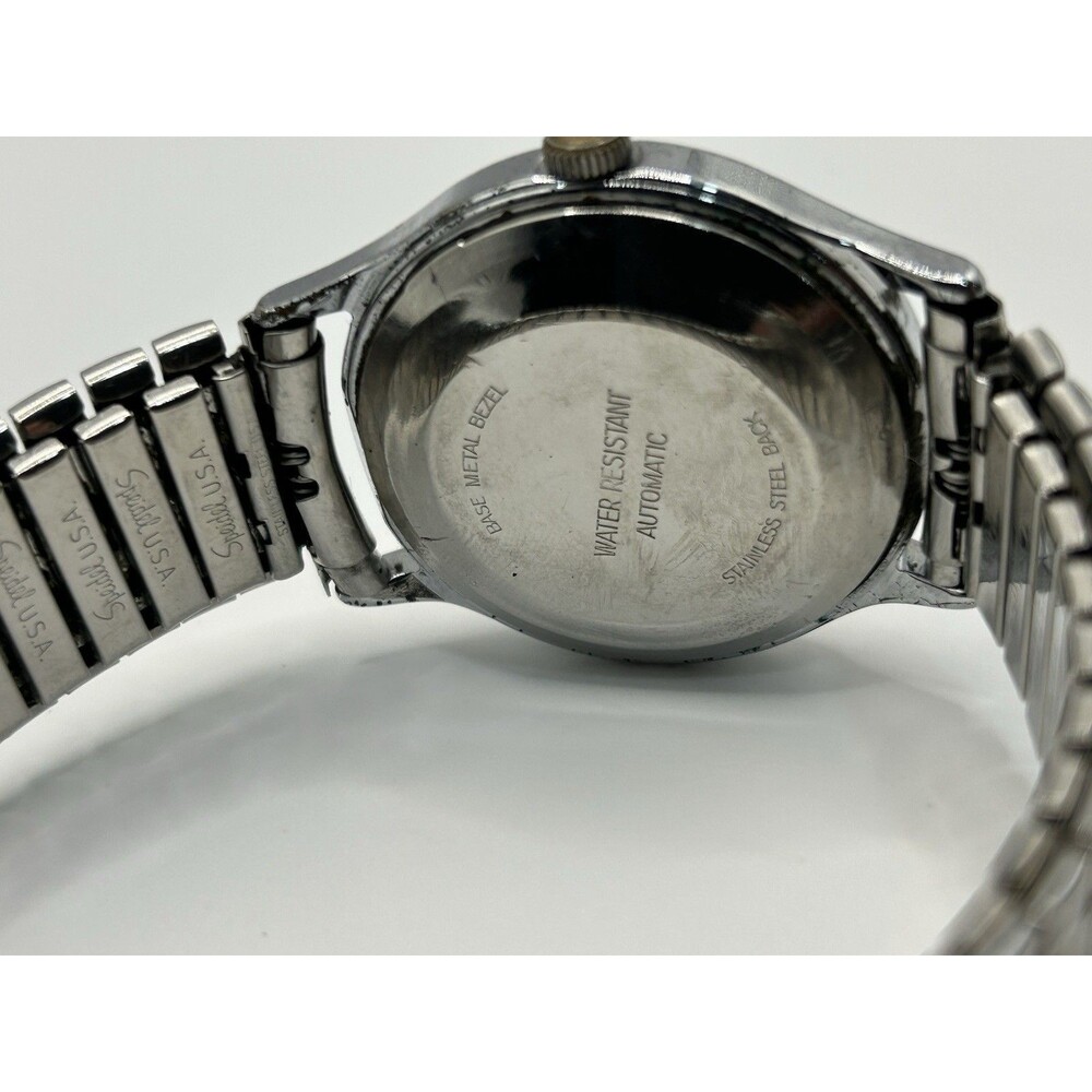 Vintage Timex Automatic Date Watch Stainless Stee… - image 3